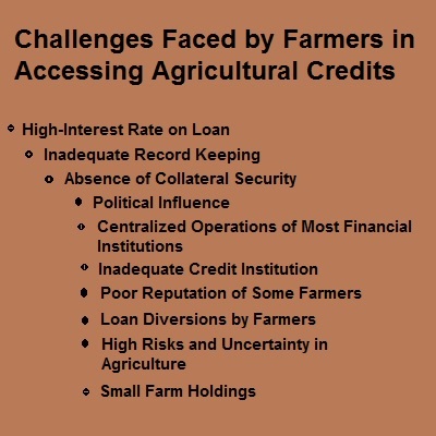 problems of farm credits