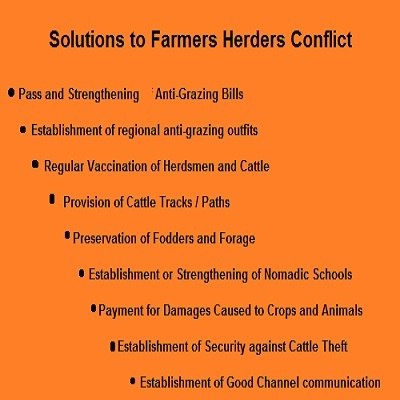 Solutions to Farmers Herders Conflict