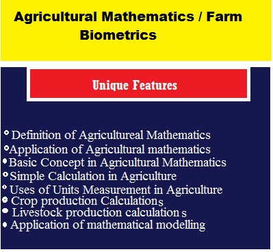 Agricultural Mathematics